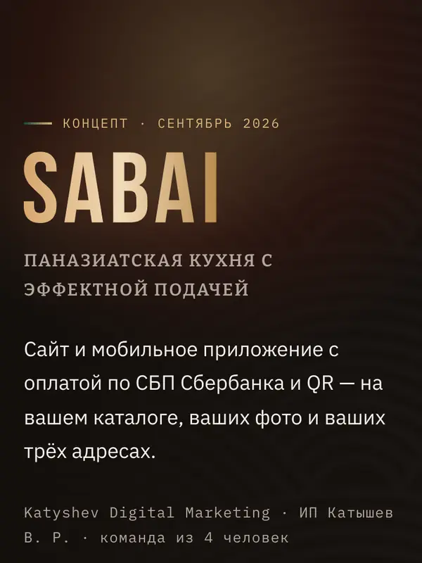 Концепт сайта и приложения Sabai